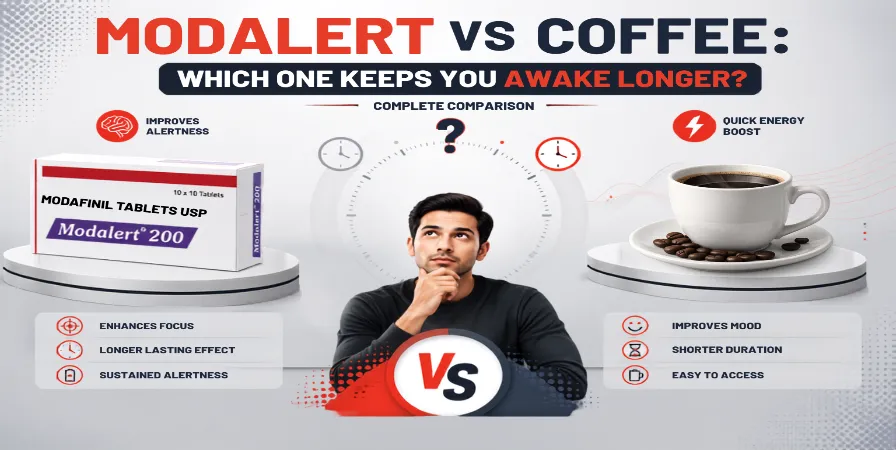 Modalert vs Coffee