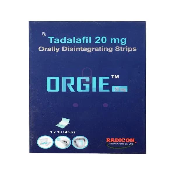 Orgie 20mg - Orally Disintegrating Strips Tadalafil
